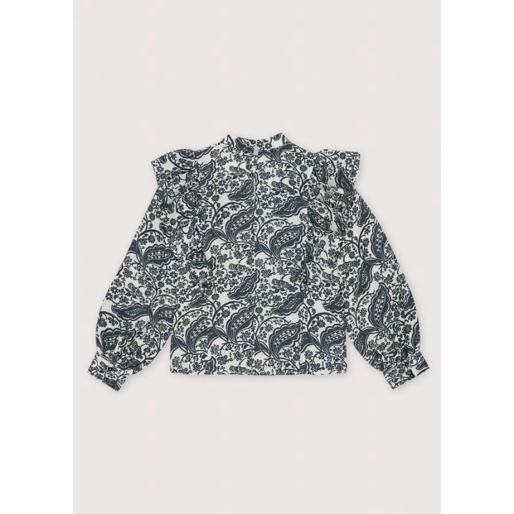 The New Society Majestic Paisley Blouse Set Blue Dames