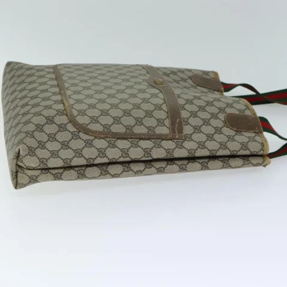 Gucci Vintage Pre-owned Leather gucci-bags Beige Dames