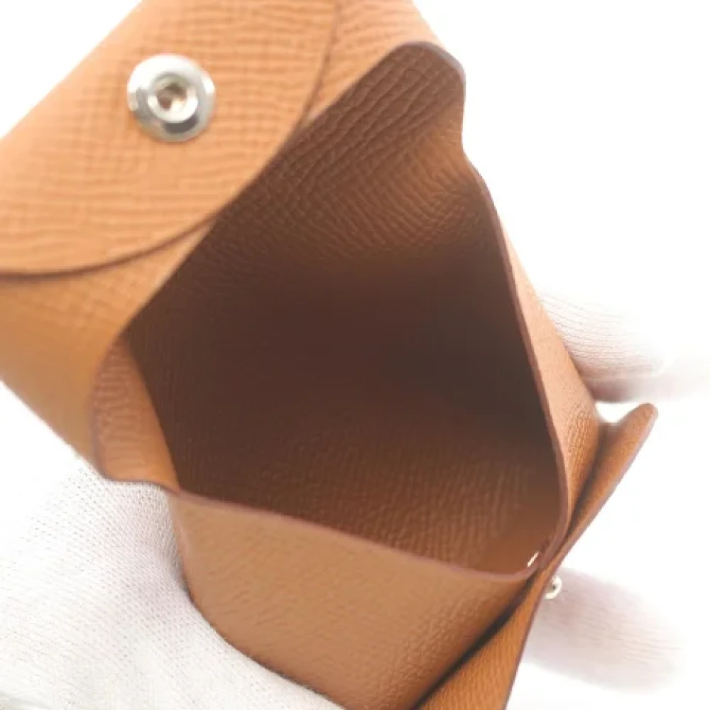 Hermès Vintage Pre-owned Leather wallets Brown Dames