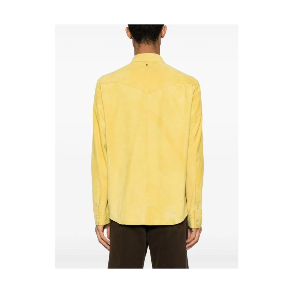 Salvatore Santoro Casual Shirts Yellow Heren