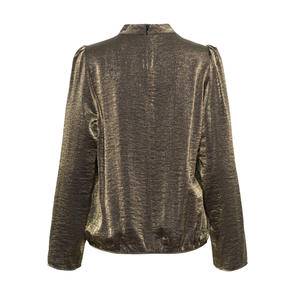 &Co Woman Bloes met lange mouwen en V-hals Yellow Dames