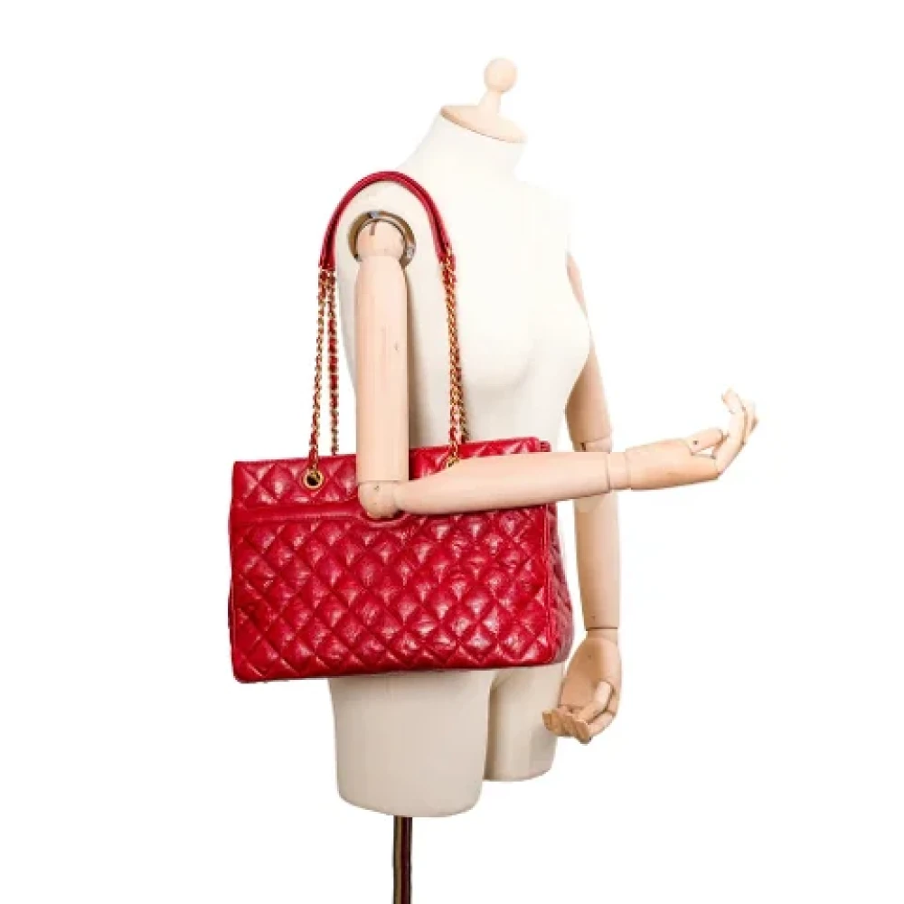 Chanel Vintage Pre-owned Leather chanel-bags Red Dames