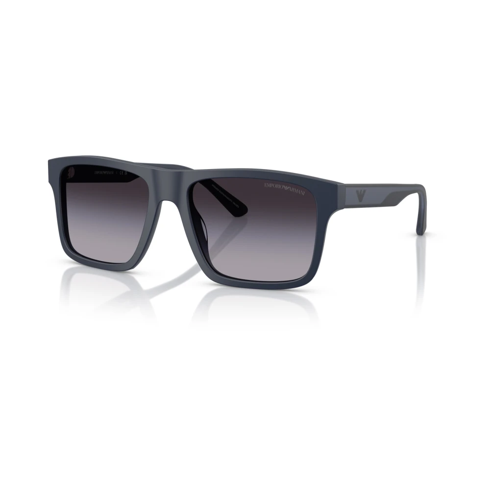 Emporio Armani , Matte Blue Sunglasses Grey Gradient lenses, EA4232 62568G, Mojo Glasses - Image 3