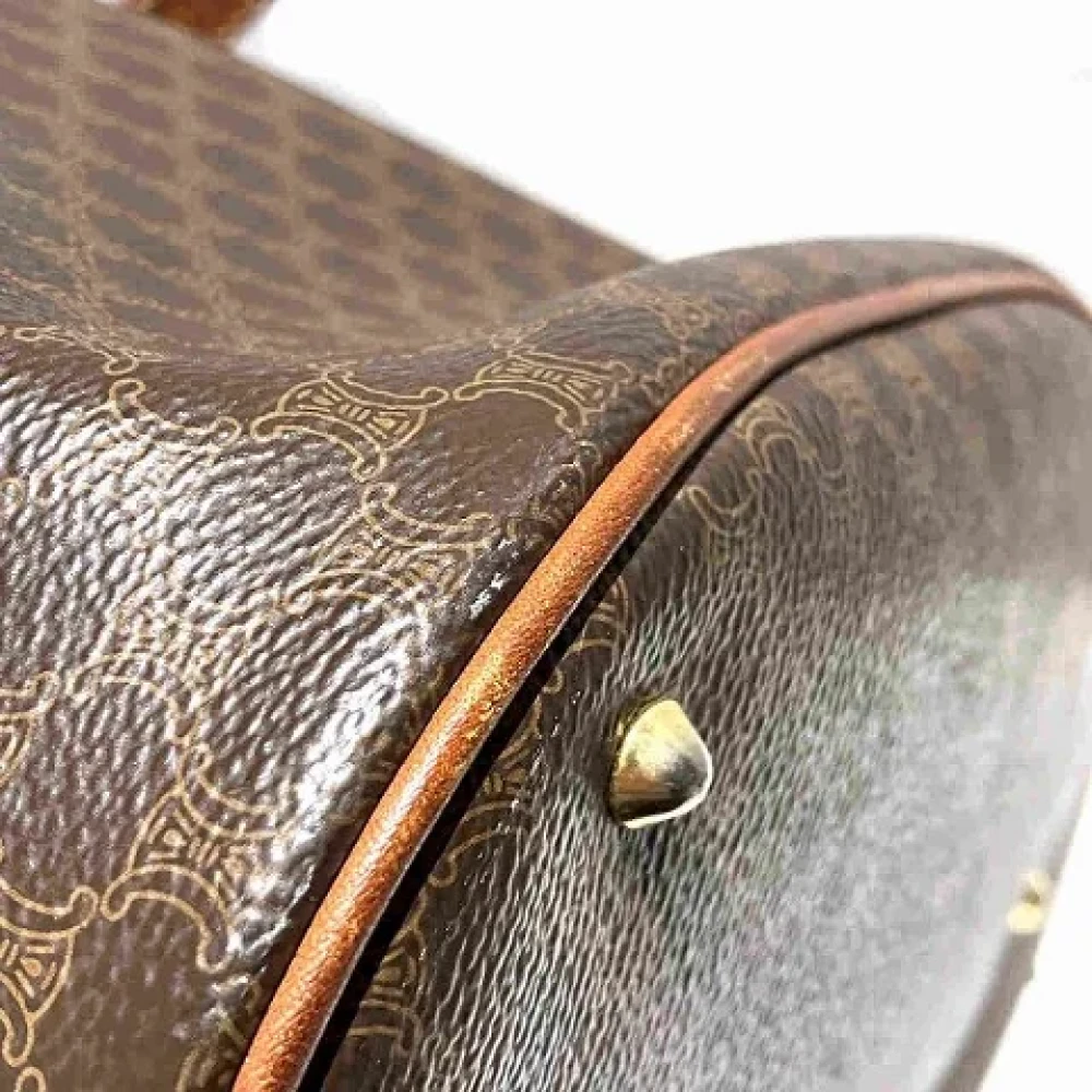 Celine Vintage Pre-owned Canvas shoulder-bags Brown Dames