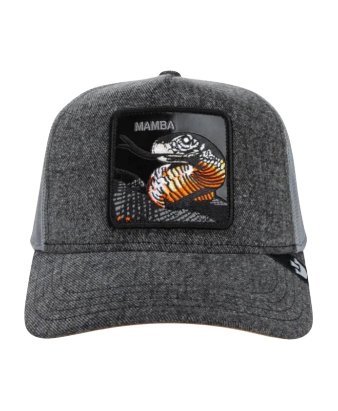 casquette-trucker-collection-denim-mamba-gris