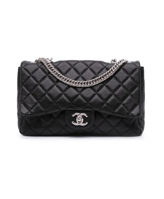 pre-owned-cuir-sacs-chanel