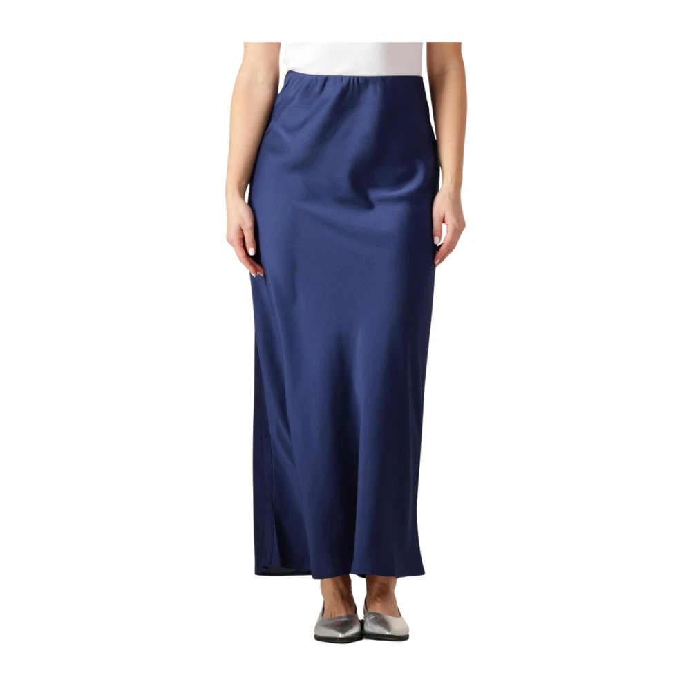 Bruuns Bazaar Maxi Rok Bbjoanelle Donkerblauw Blue Dames