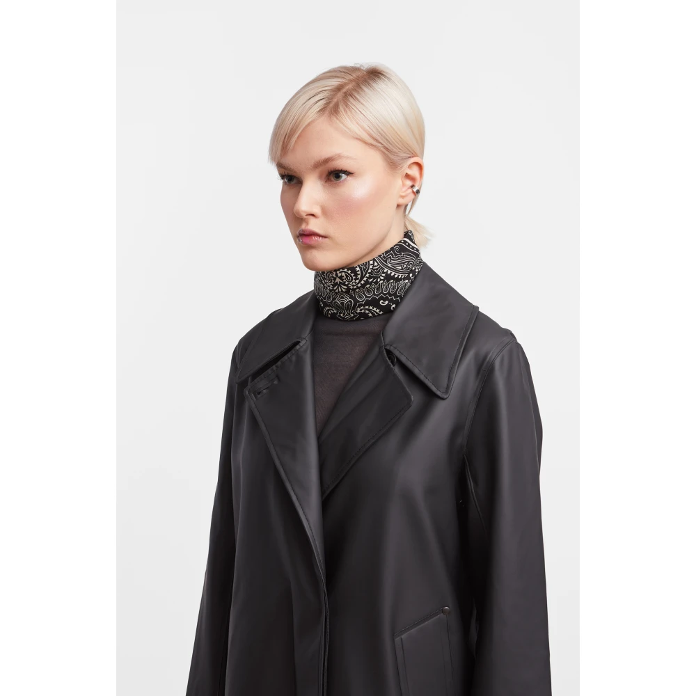 Stutterheim Elegante Regen Trenchcoat Black Dames