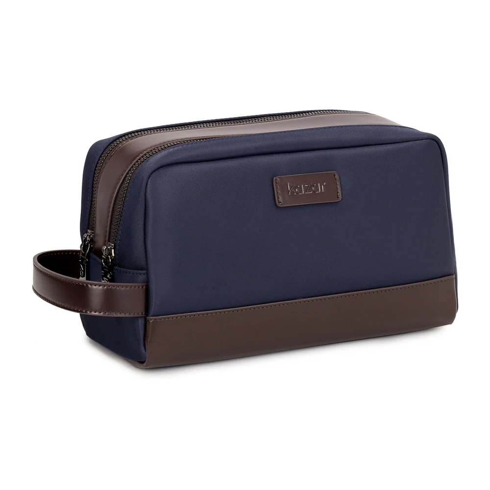 Kazar Heren Leren Toilettas Multicolor Heren