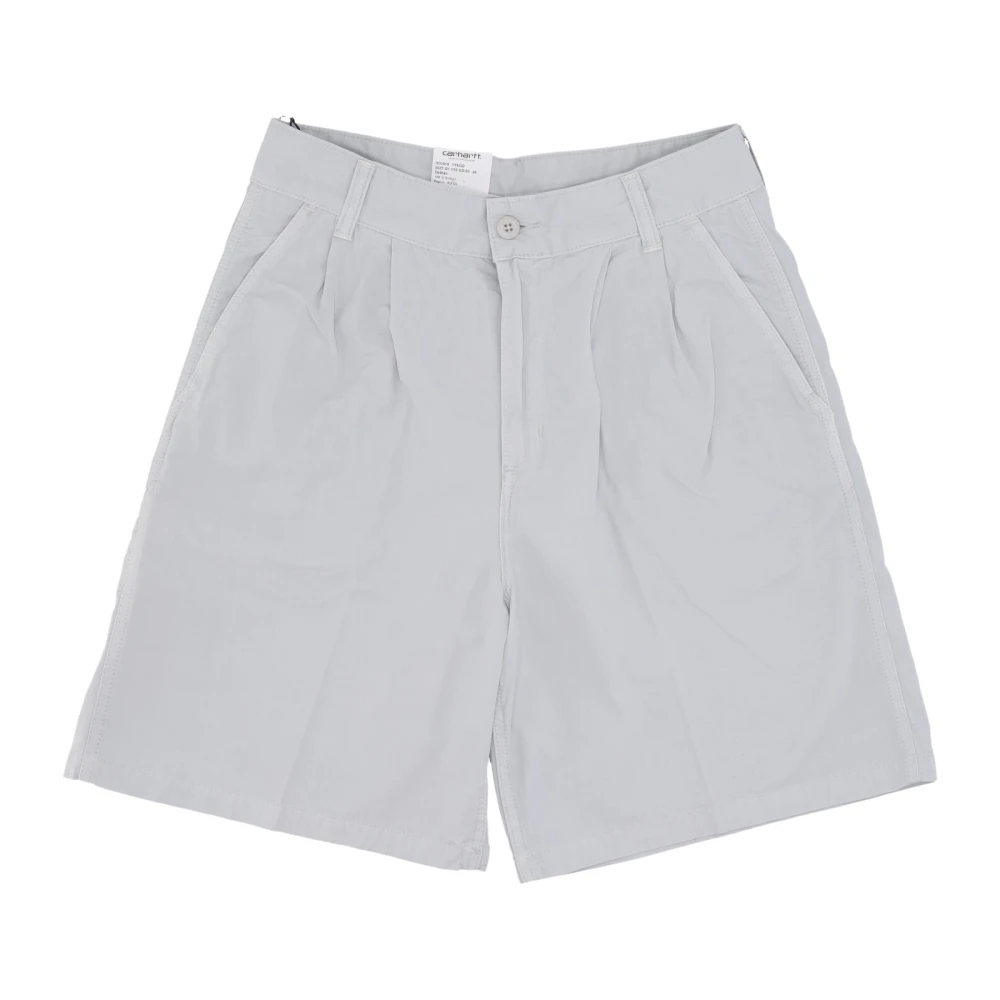 Carhartt WIP Zilveren Sonic Garment Dyed Shorts Gray Heren