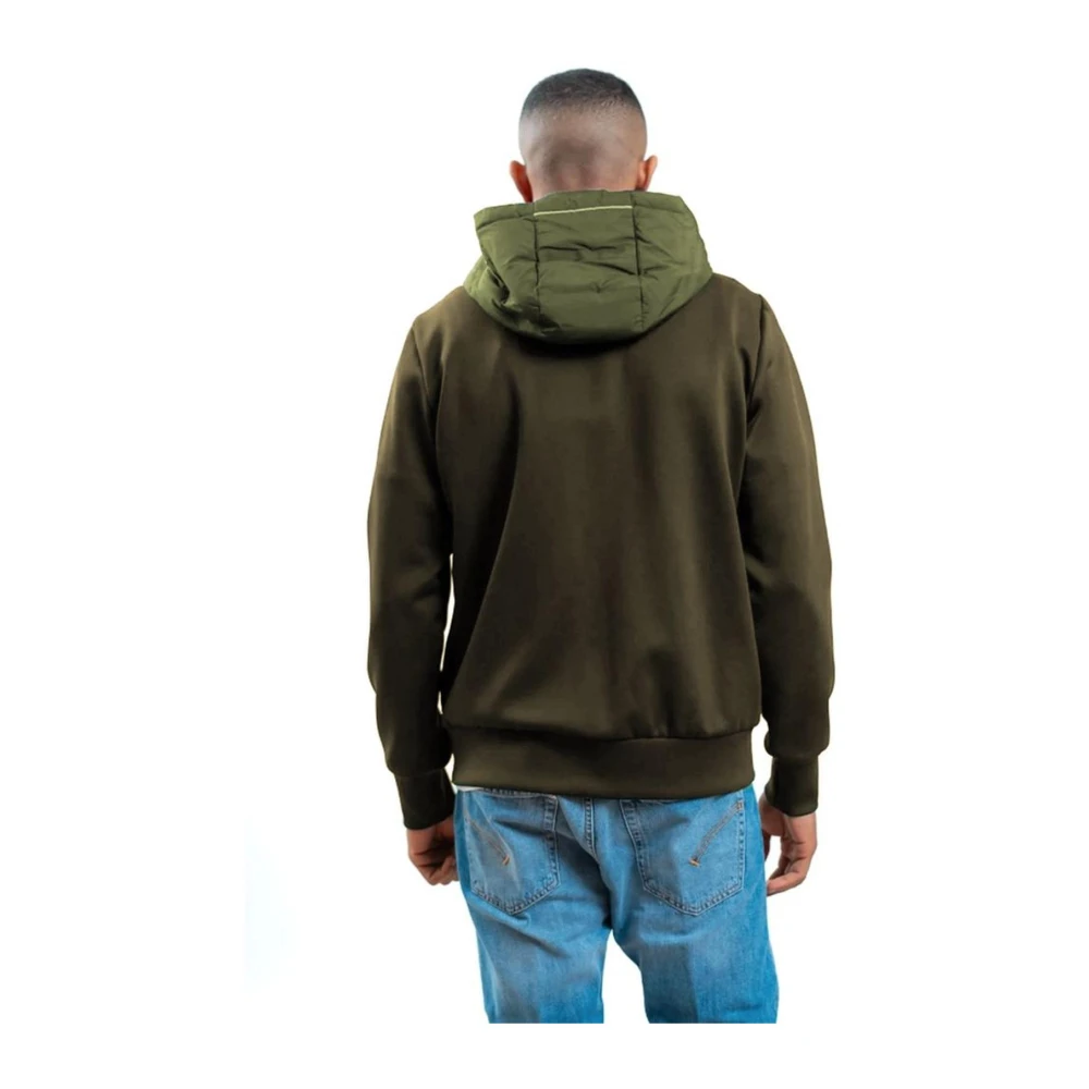 People of Shibuya Groene Gewatteerde Hoodie met Koord Green Heren
