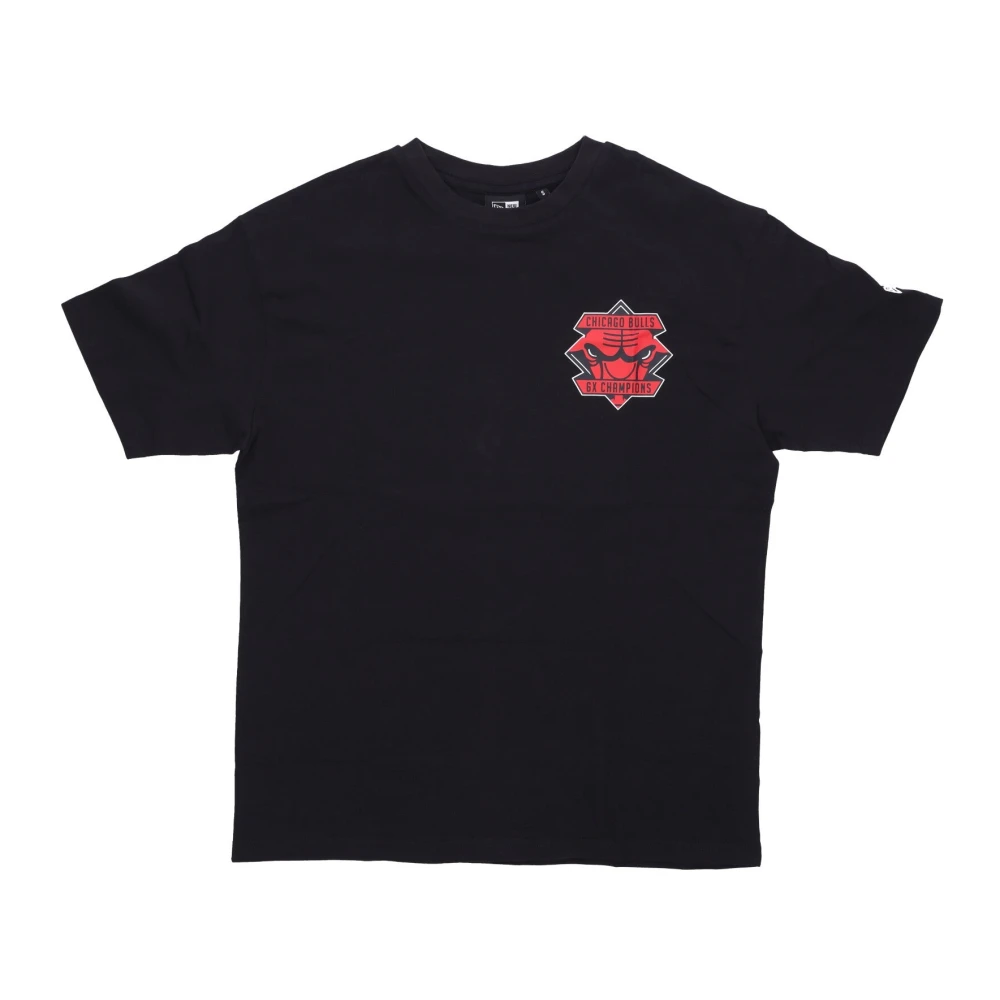 New era Chicago Bulls NBA Kampioenschap T-shirt Black Heren