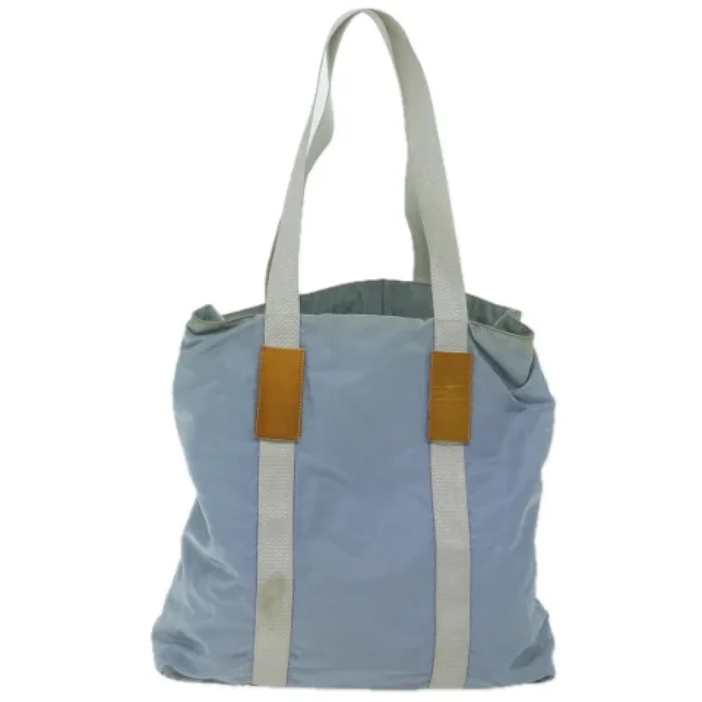 Prada Vintage Pre-owned Nylon totes Blue Dames