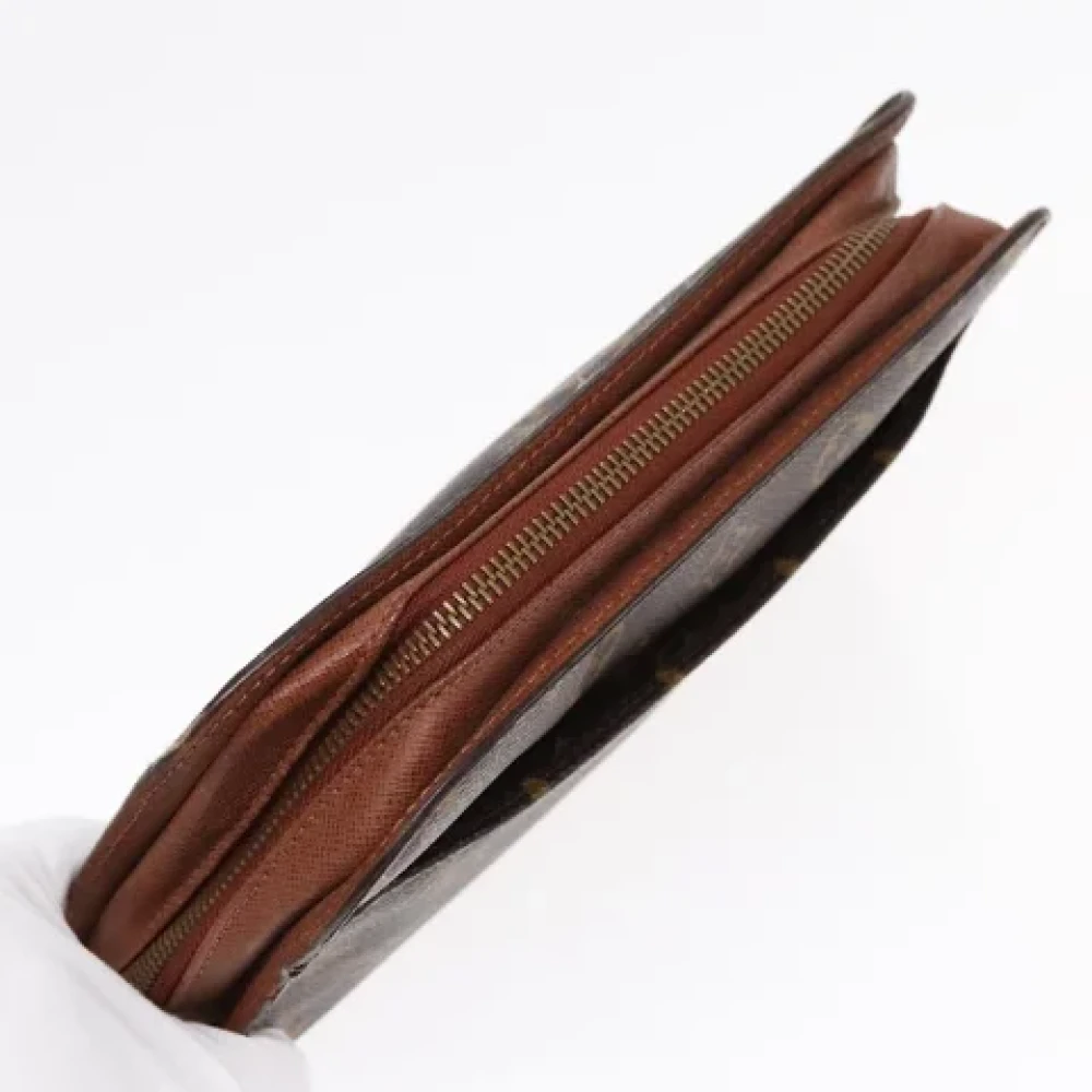 Louis Vuitton Vintage Pre-owned Canvas clutches Brown Dames