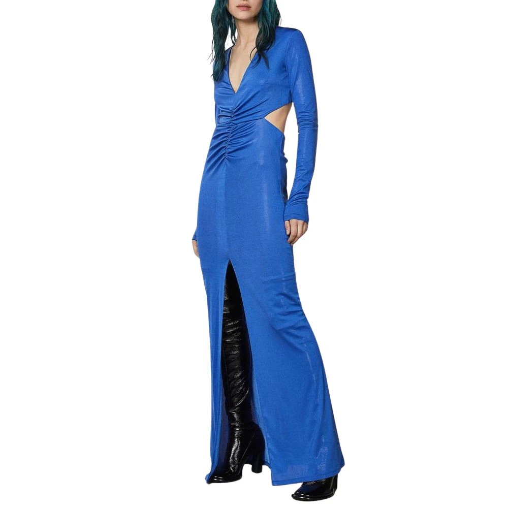Patrizia Pepe Damen Blau Kleider, Lgröße: