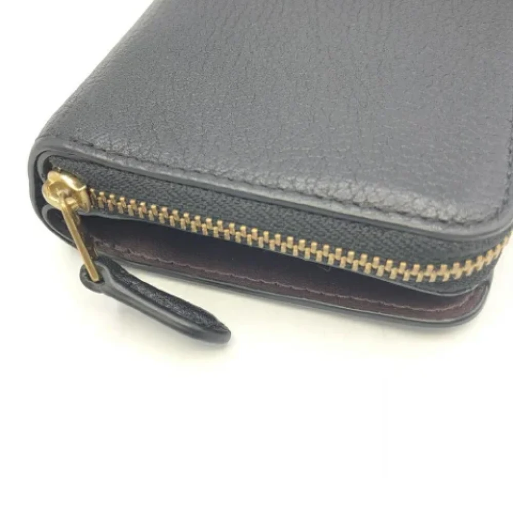 Coach Pre-owned Leather wallets Black Dames