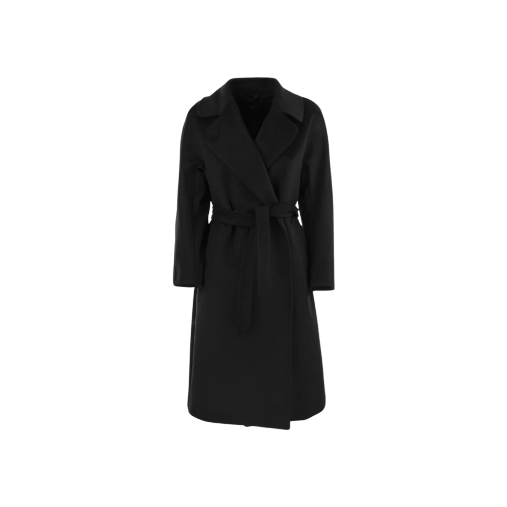 Max Mara Resin Coat Black Dames