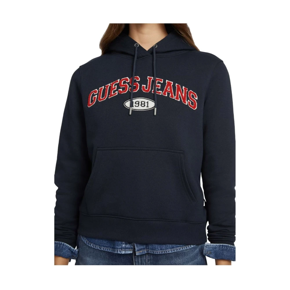 Guess Hoodie Blue Dames