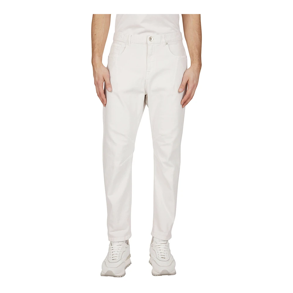 Eleventy Stretch Denim Broek met Pences White Heren