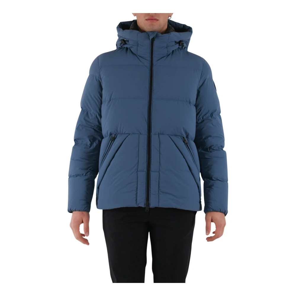 Woolrich Elastische nylon sierra jas met capuchon Blue Heren