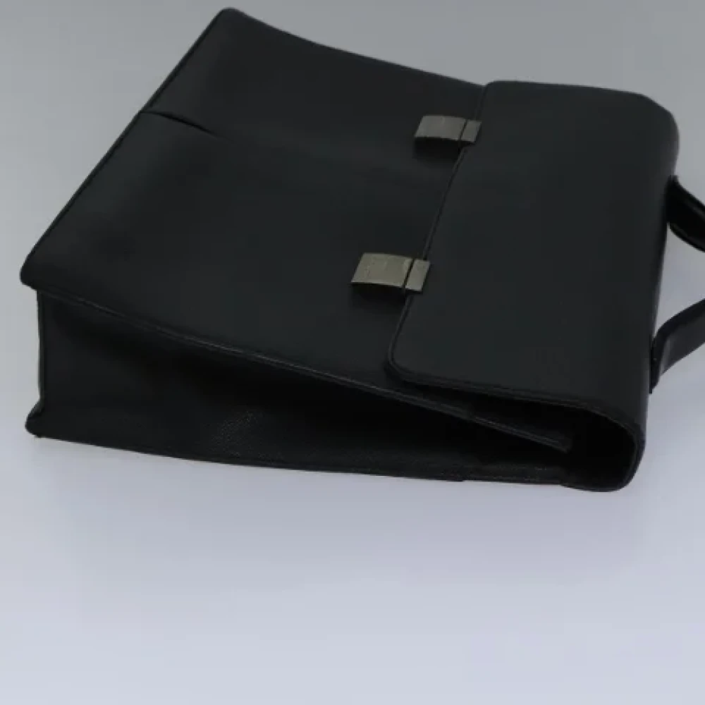 Louis Vuitton Vintage Pre-owned Leather briefcases Black Dames