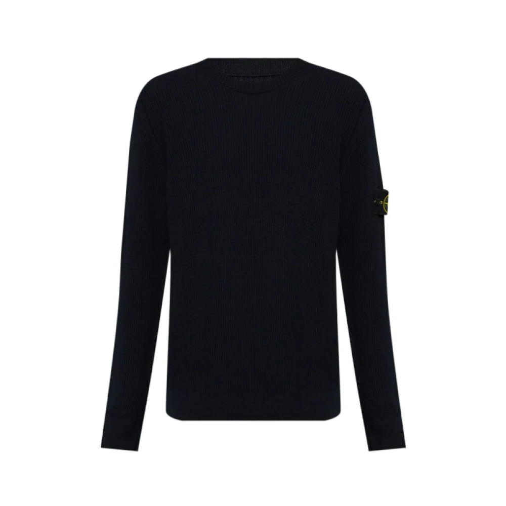 Stone Island Blauwe Sweaters voor Mannen Blue Heren