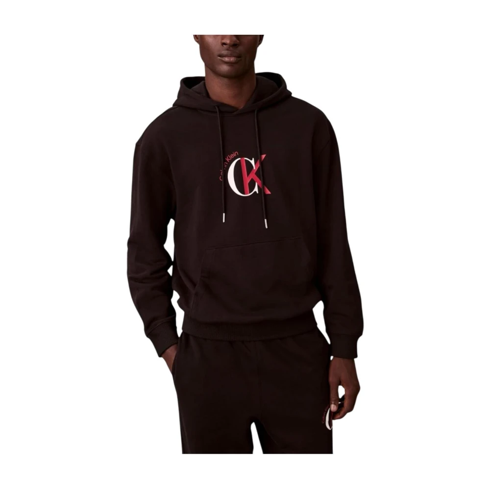 Calvin Klein Men's Black 350 Terry Graph Hoodie