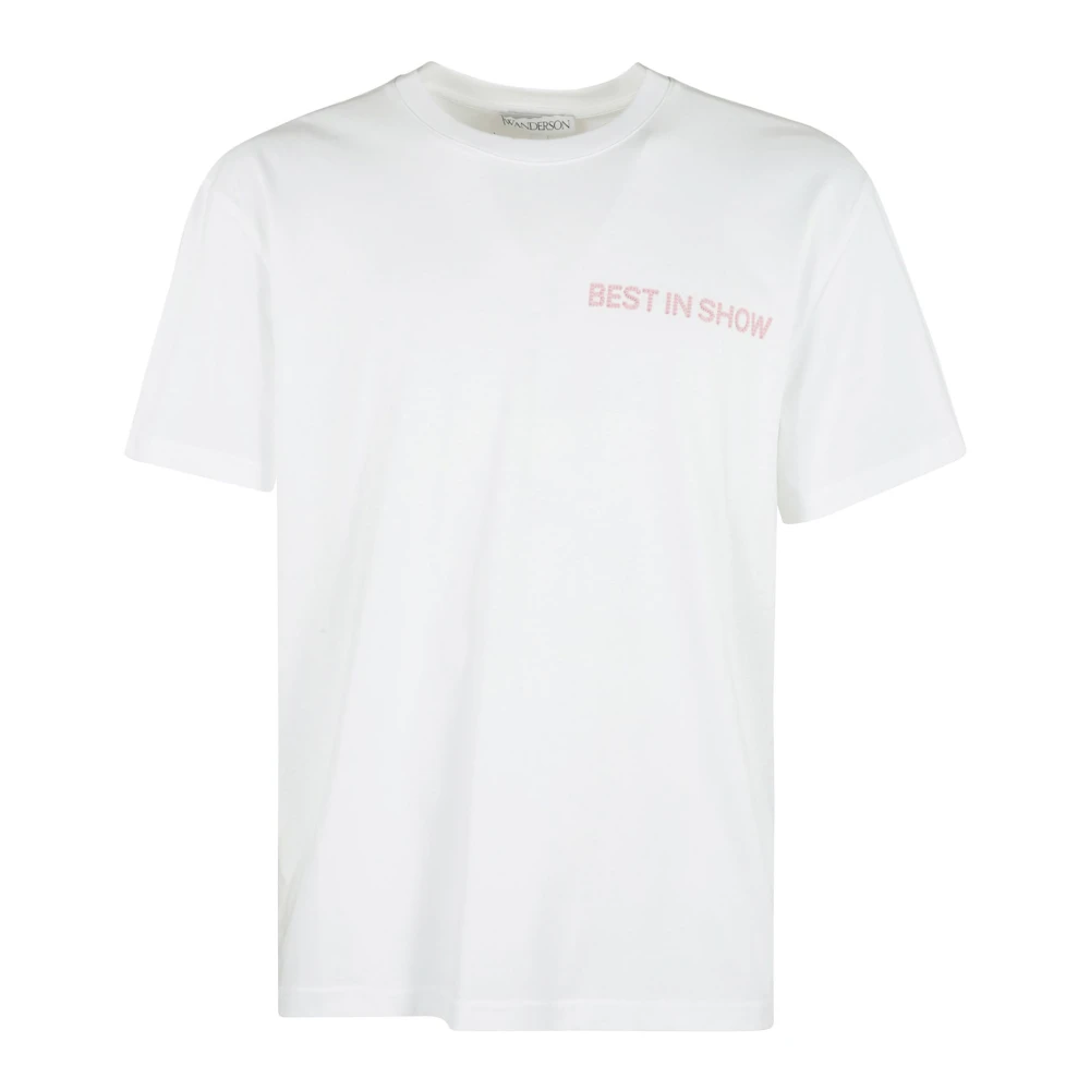 JW Anderson T-shirt met achterprint Best in Show White Heren