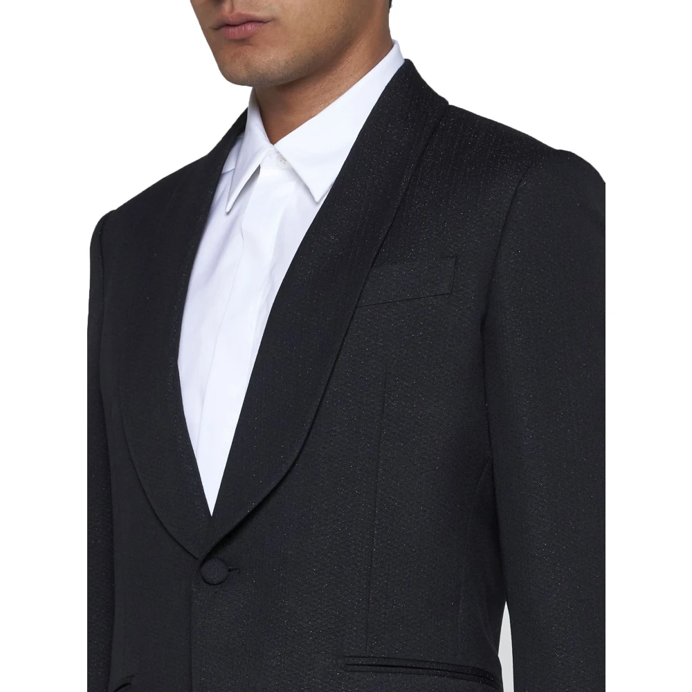 Lardini Zwarte Herenjassen Black Heren