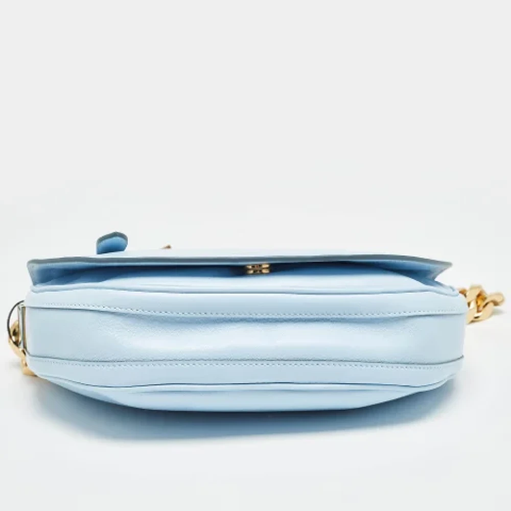 Burberry Vintage Pre-owned Leather shoulder-bags Blue Dames