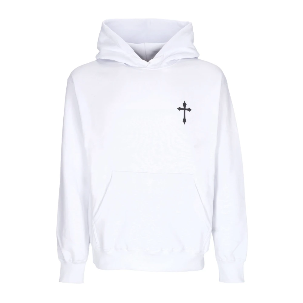 Propaganda Men's White Hoodies,, Snake Print Hoodie Extra Large