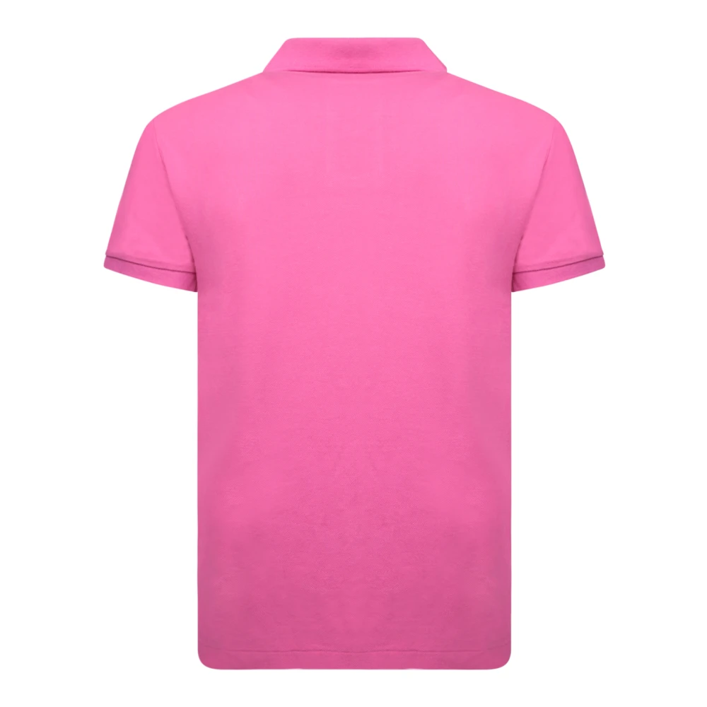 Polo Ralph Lauren Slim Fit Piquet Polo Shirt Pink Heren