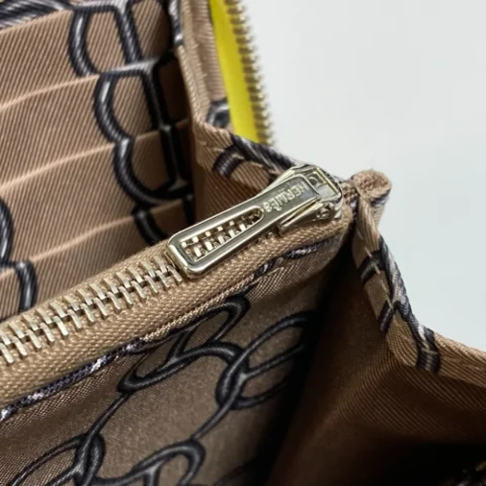 Hermès Vintage Pre-owned Leather wallets Yellow Dames