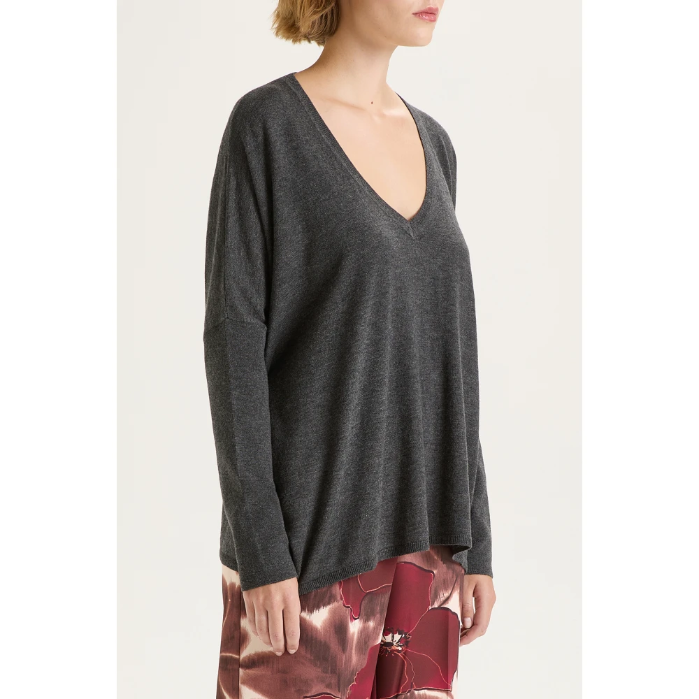 Maliparmi Zachte Touch Trui Gray Dames