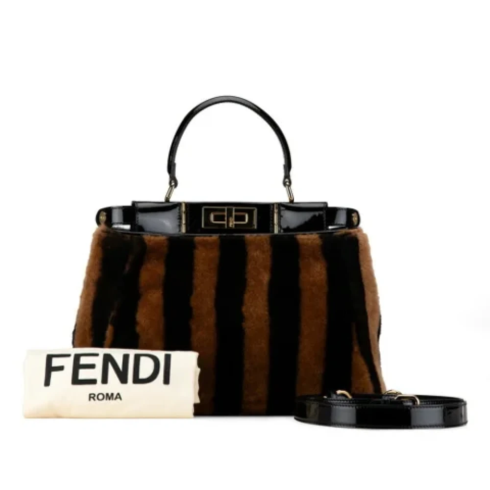 Fendi Vintage Pre-owned Fur handbags Black Dames