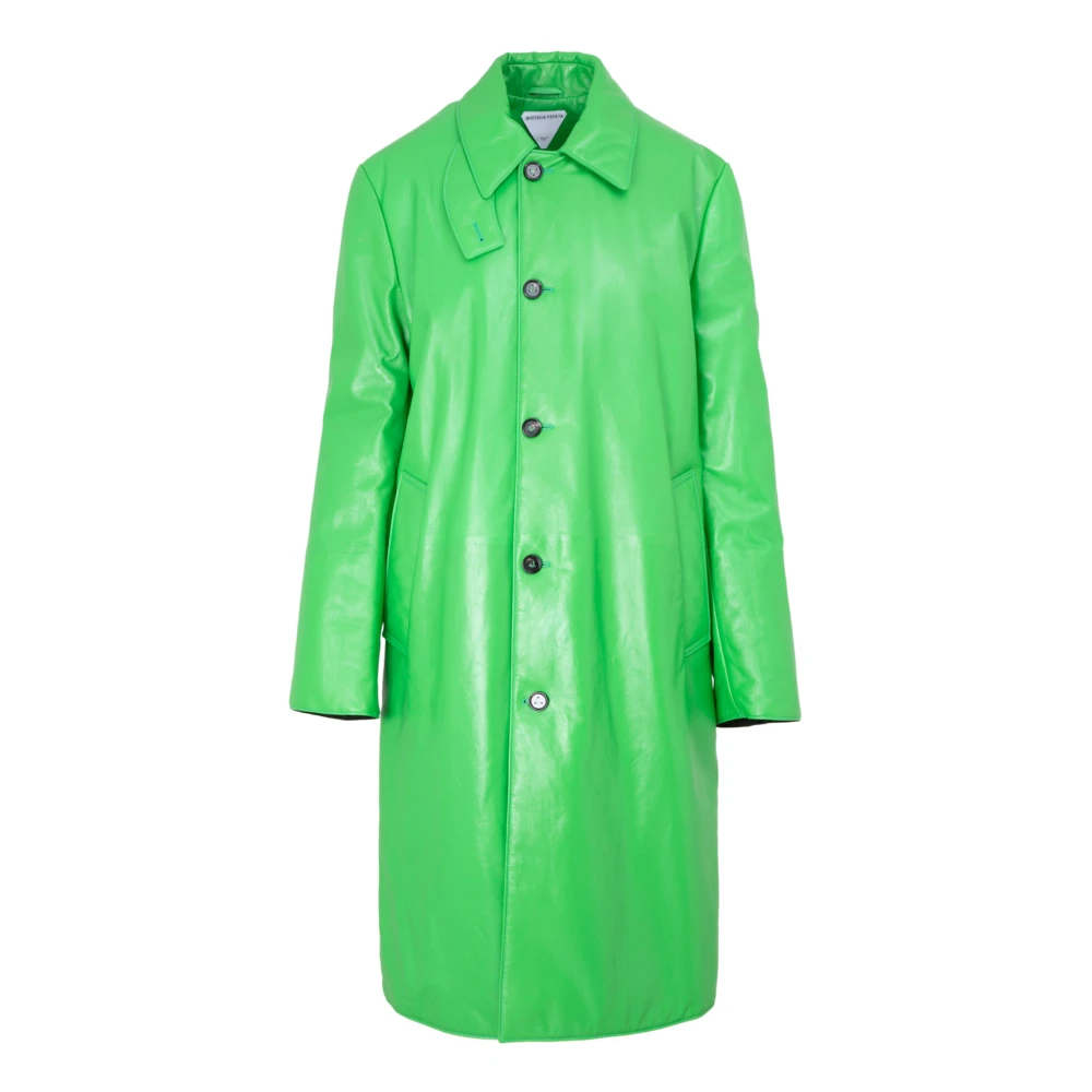 Bottega Veneta Gewatteerde Nappa Trenchcoat Green Dames