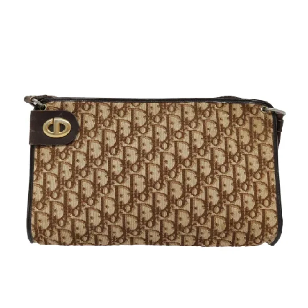 Dior Vintage Pre-owned Canvas dior-bags Brown Dames