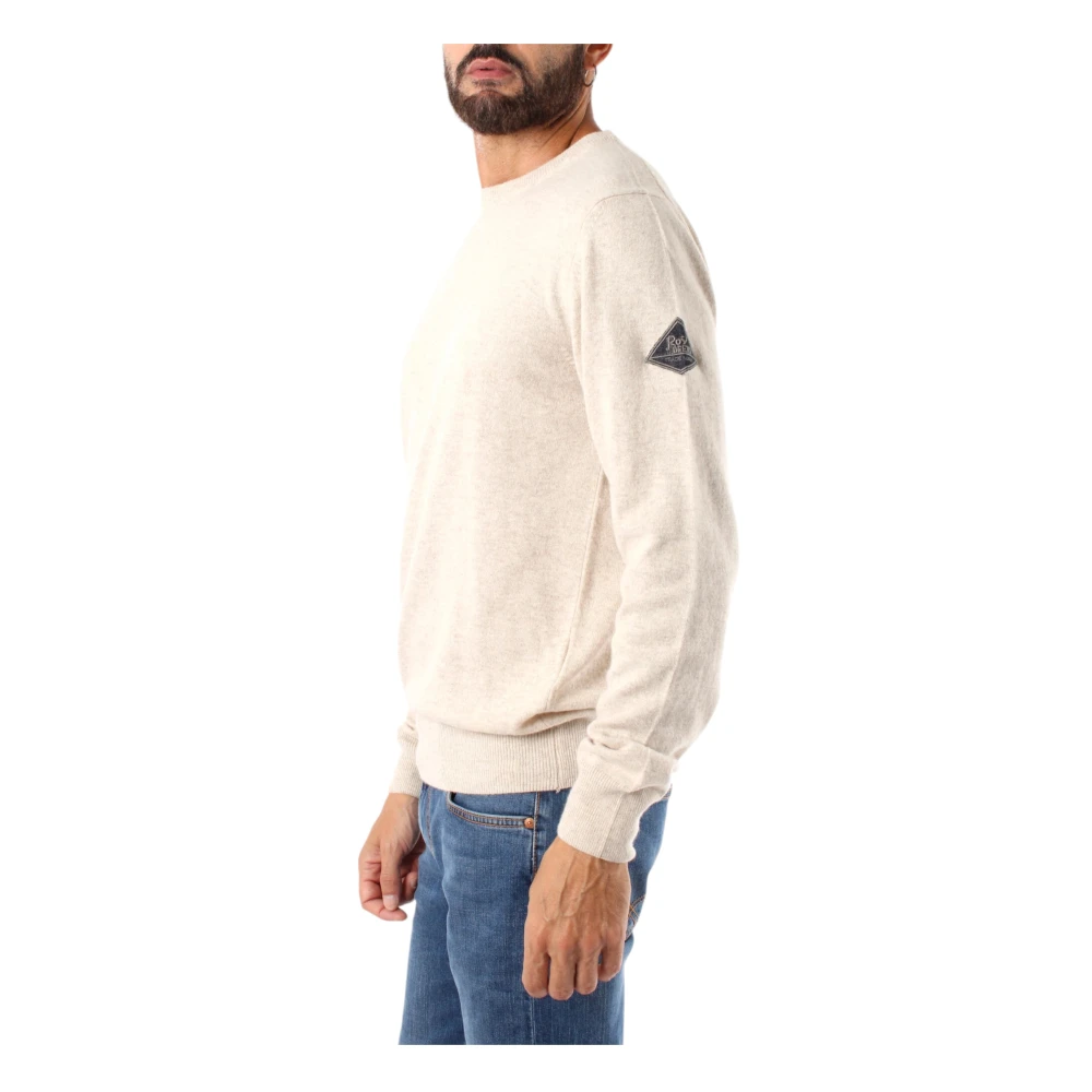 Roy Roger's Ronde Hals Trui Beige Heren
