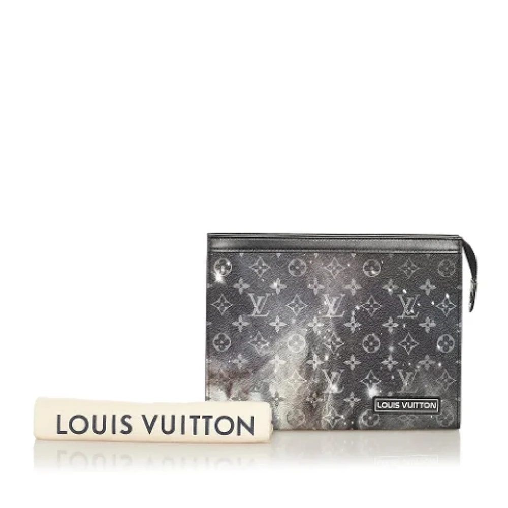 Louis Vuitton Vintage Pre-owned Canvas clutches Black Dames