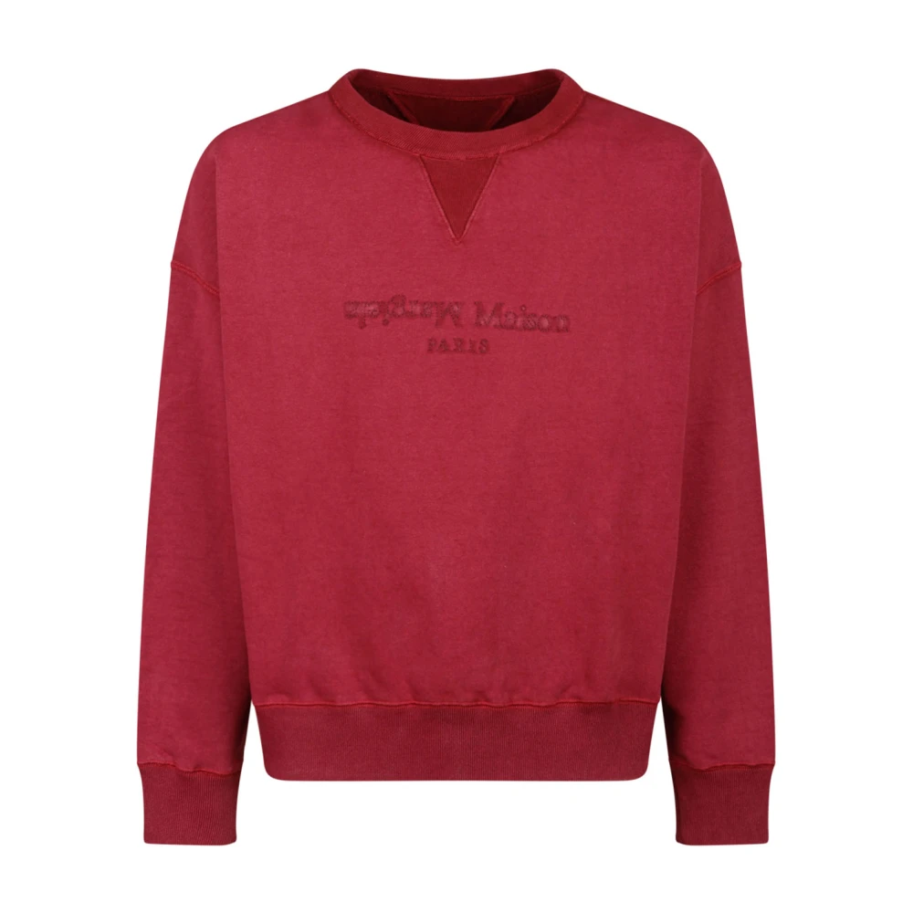 Maison Margiela Bordeaux Sweaters Red Heren