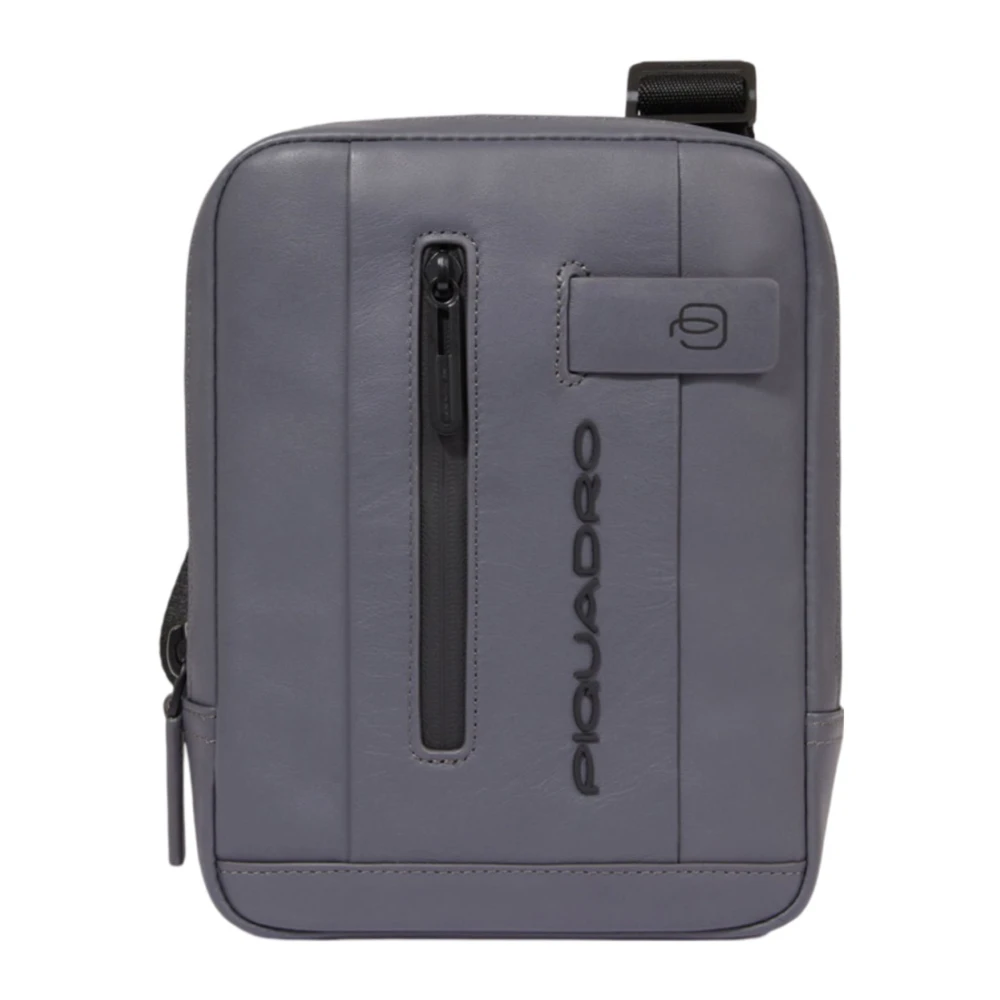 Piquadro Grijze iPad Mini Schoudertas Gray Unisex