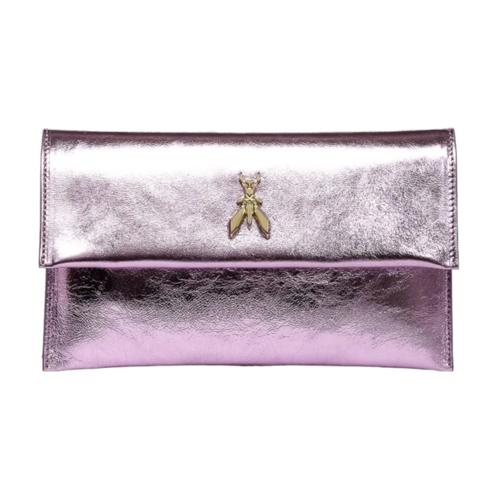 PATRIZIA PEPE Stijlvolle Leren Dames Tas Purple Dames