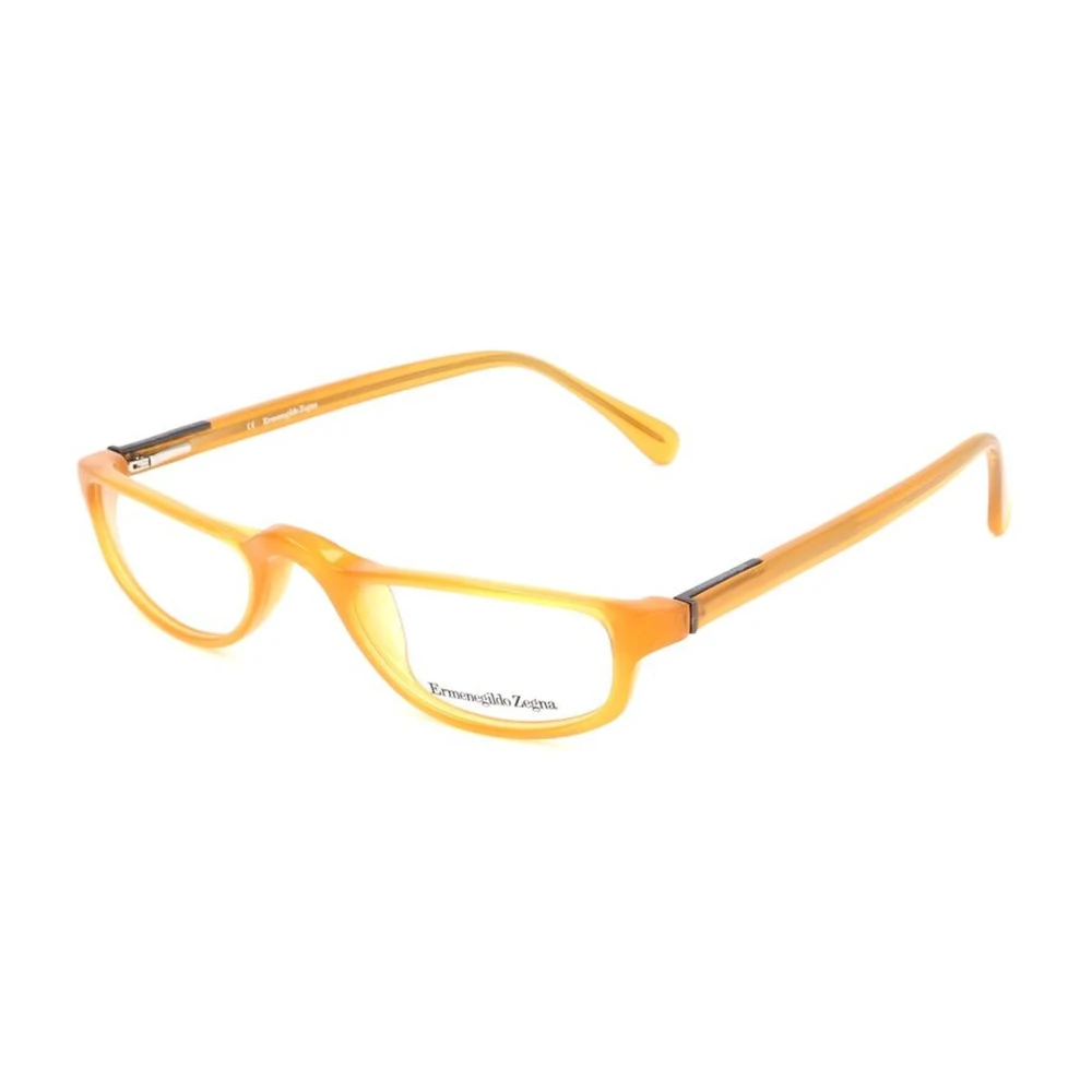 Ermenegildo Zegna Gele plastic monturen met wijzerplaat Yellow Unisex