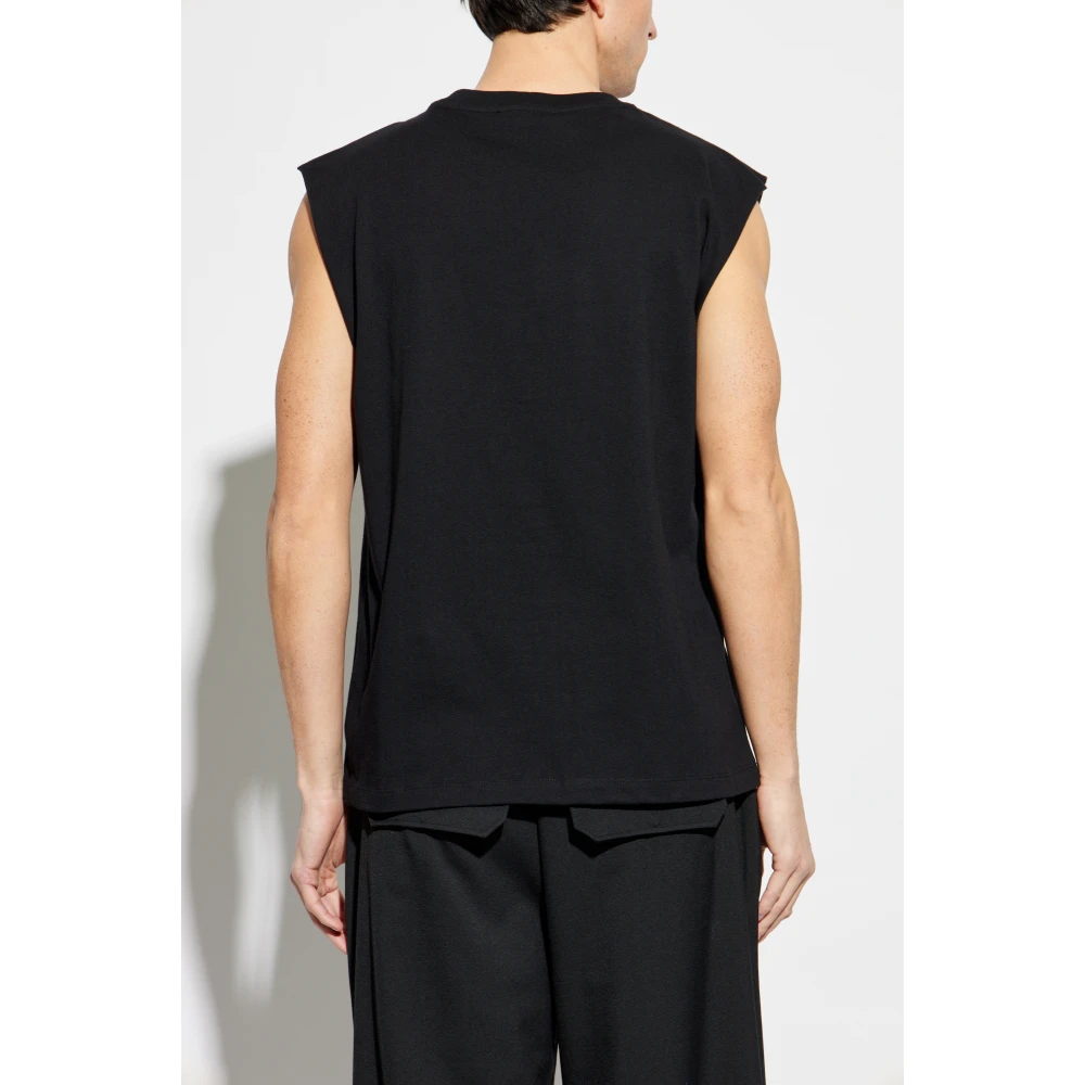 Helmut Lang T-shirt met logo Black Heren