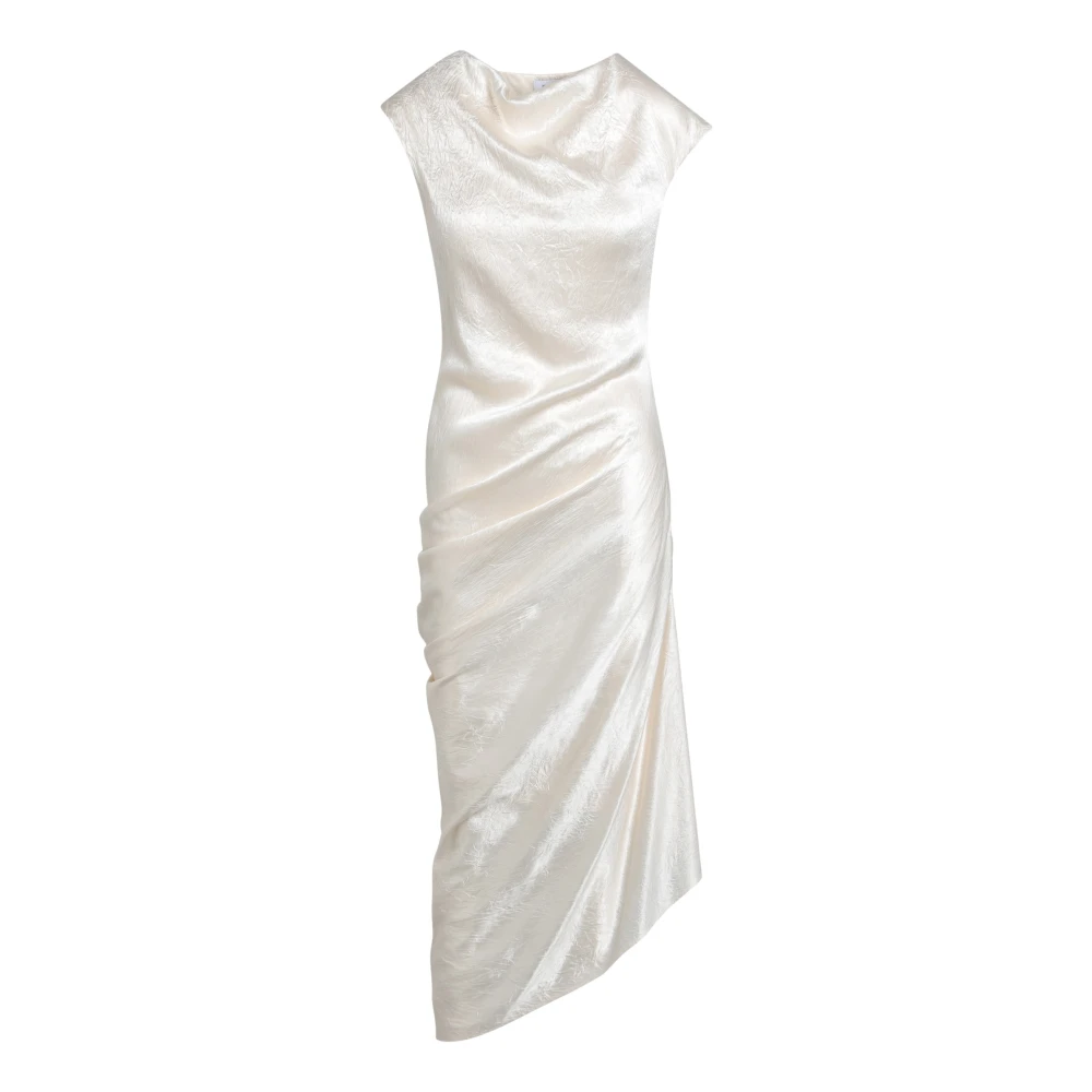 Alexander mcqueen Lange Damesjurk Elegant Stijl Beige Dames
