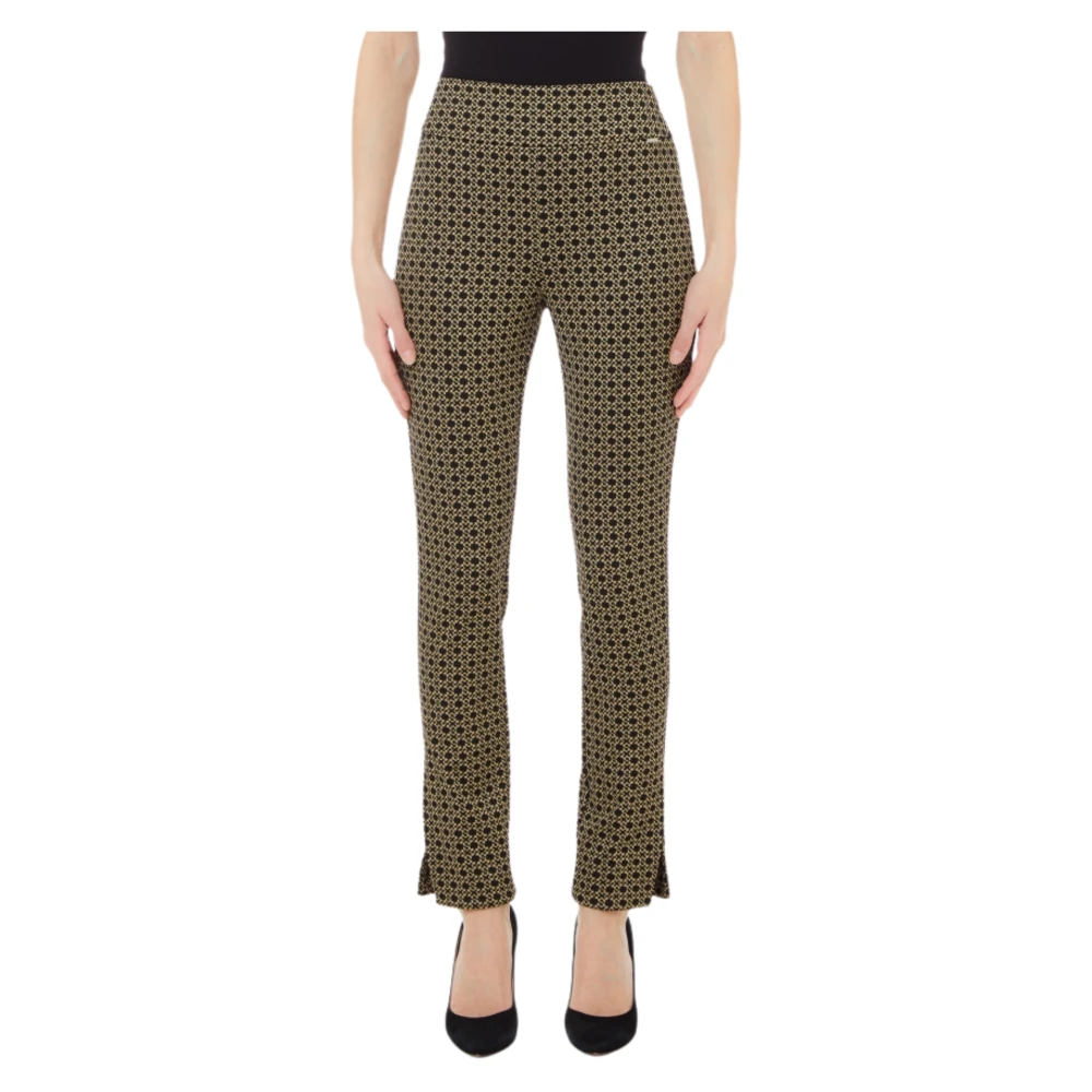 Liu Jo Beige Jacquard Broek Beige Dames
