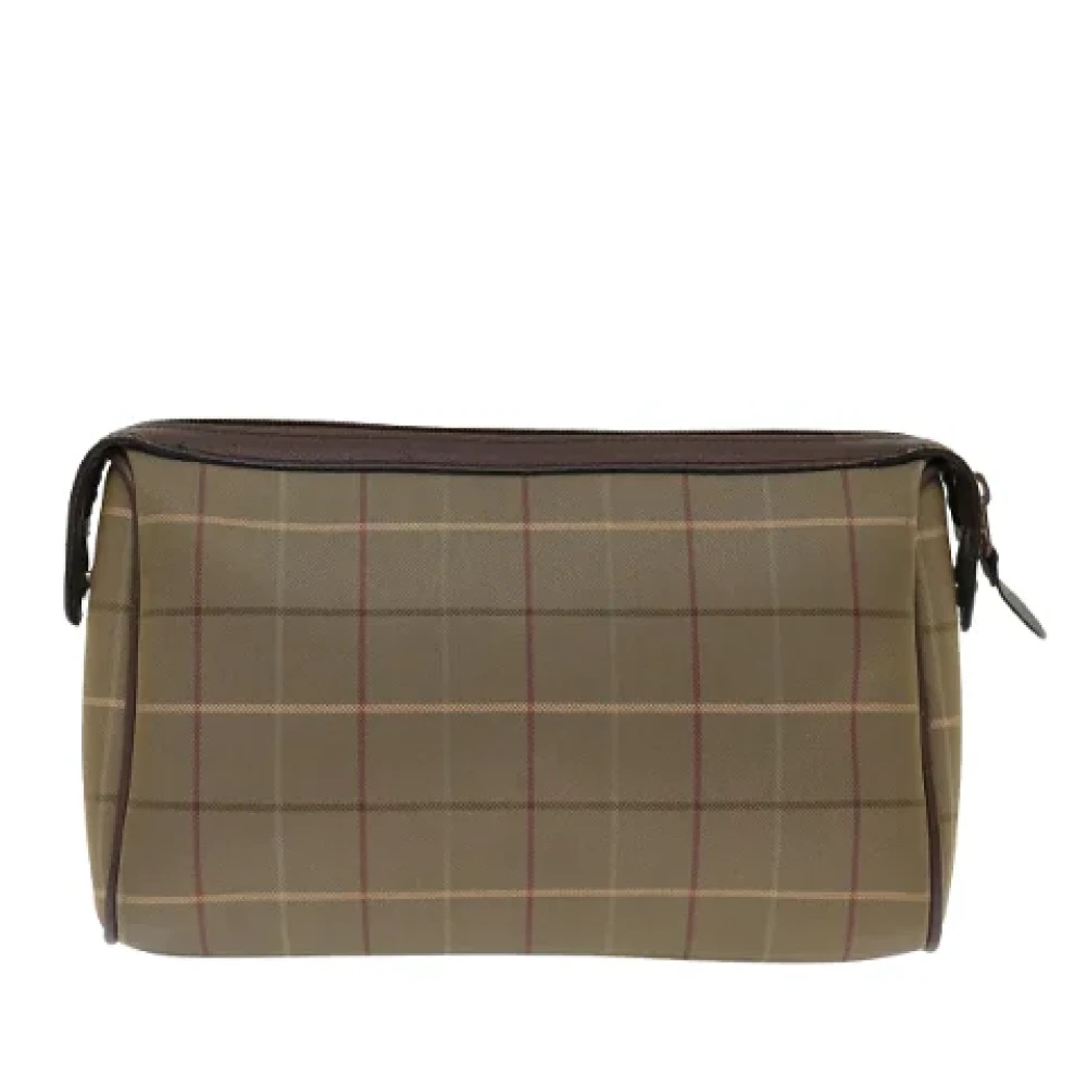 Burberry Vintage Pre-owned Canvas clutches Brown Dames