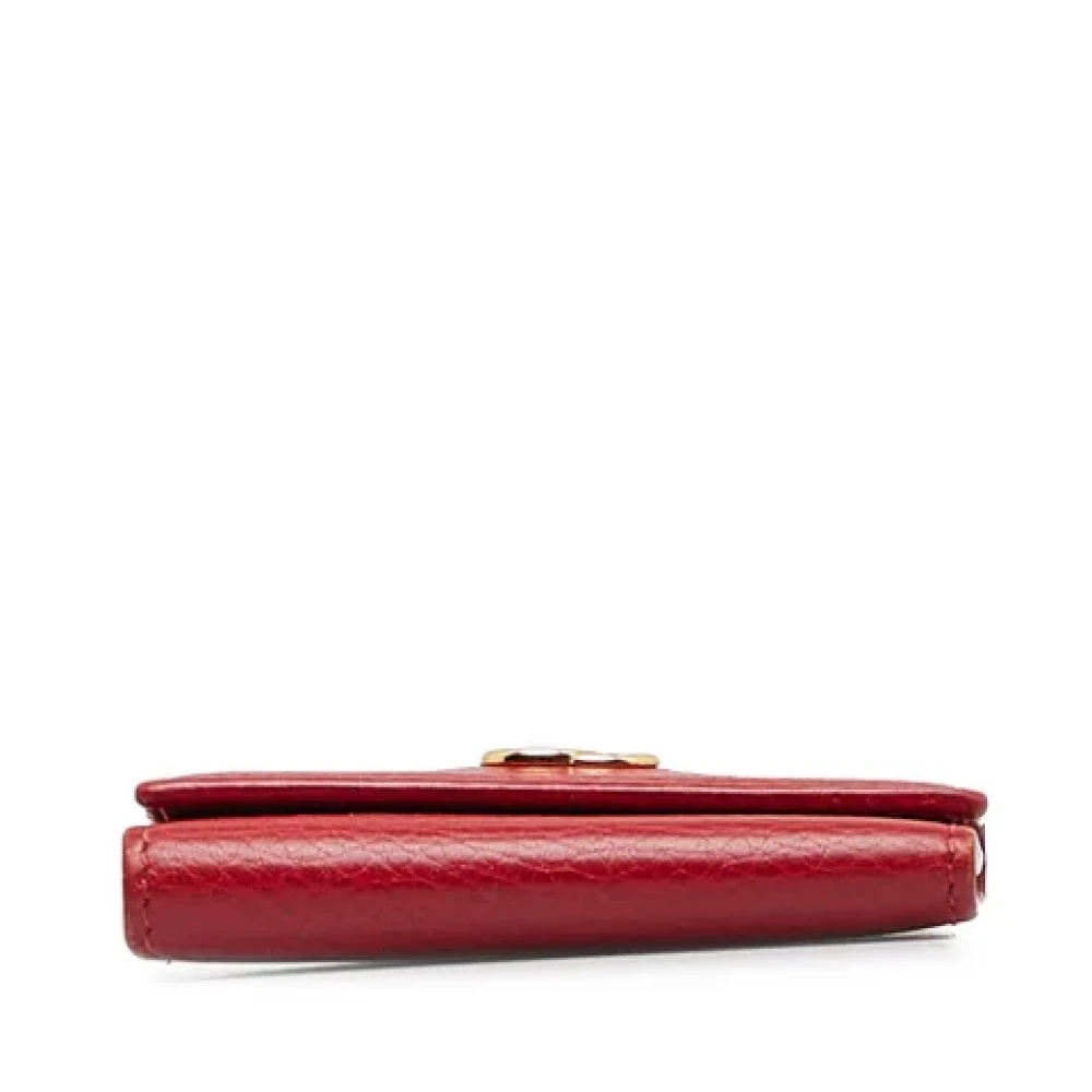 Gucci Vintage Pre-owned Leather key-holders Red Dames