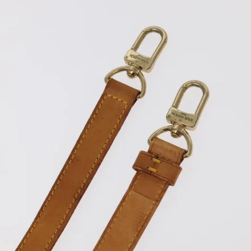 Louis Vuitton Vintage Pre-owned Leather home-office Beige Dames