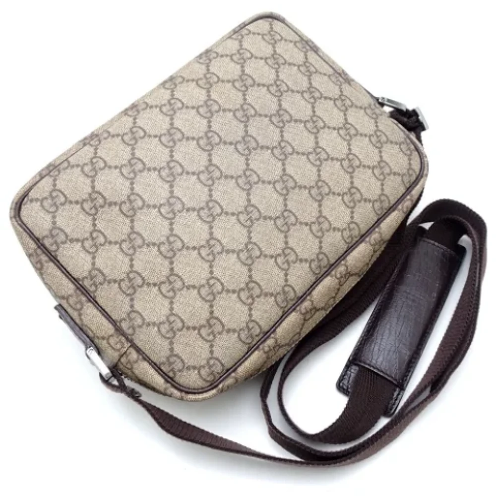 Gucci Vintage Pre-owned Leather shoulder-bags Beige Dames